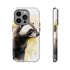 Badger on a Yellow Background - Impact Resistant Phone Case iPhone 14 Pro Glossy